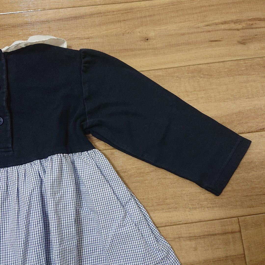 ファミリア テリア 刺繍 ワンピース 90