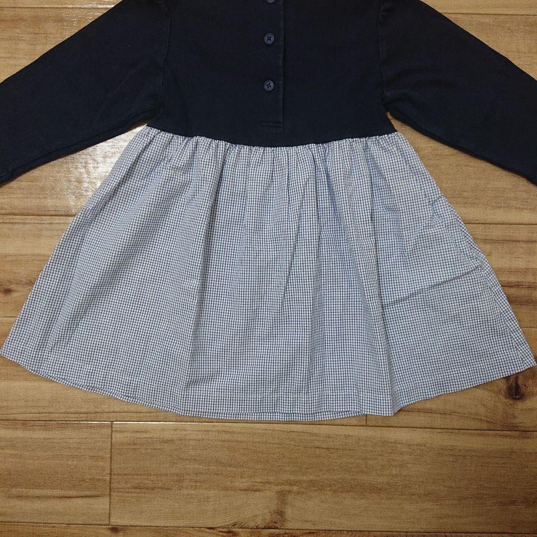 ファミリア テリア 刺繍 ワンピース 90