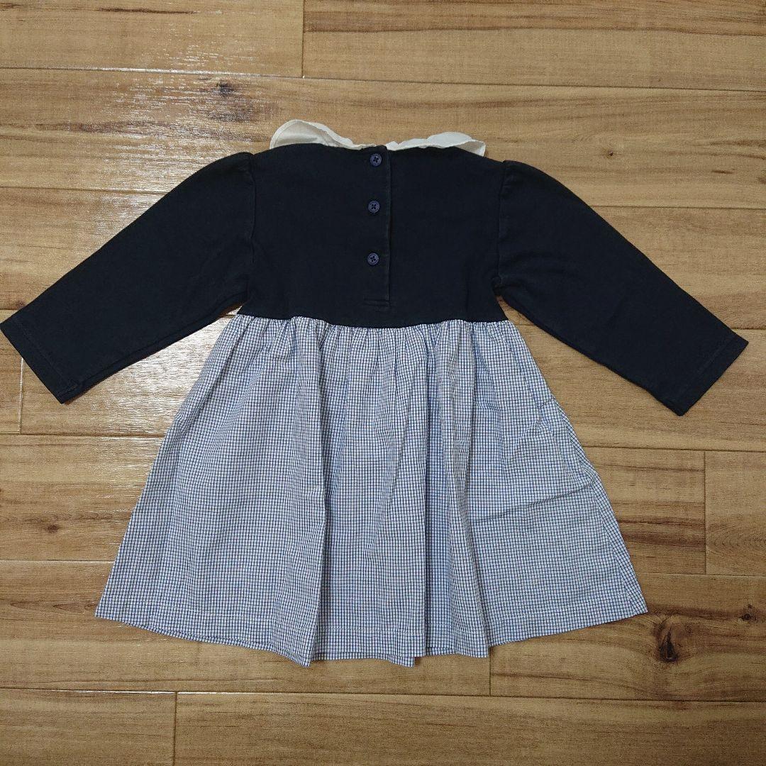 ファミリア テリア 刺繍 ワンピース 90