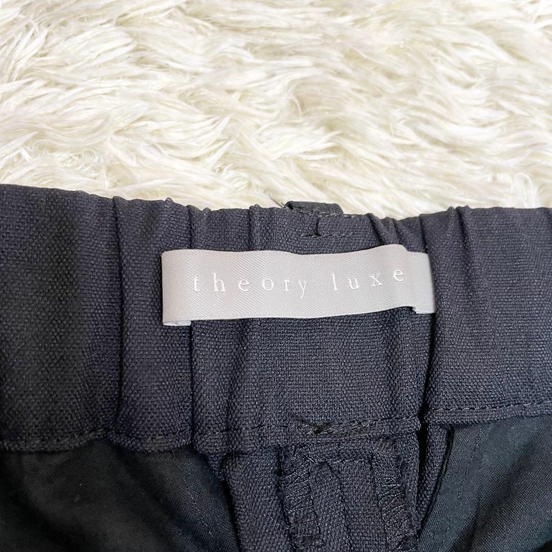 極美品 theory luxe ノーカラージャケット パンツスーツ セットアップ