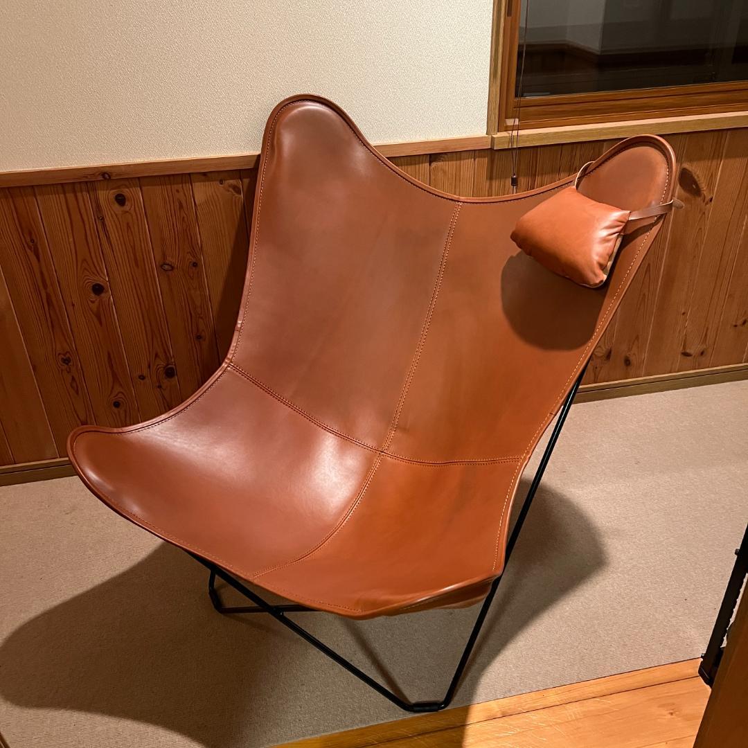 クエロ BKF バタフライチェア マリポサ ブラウン 本皮