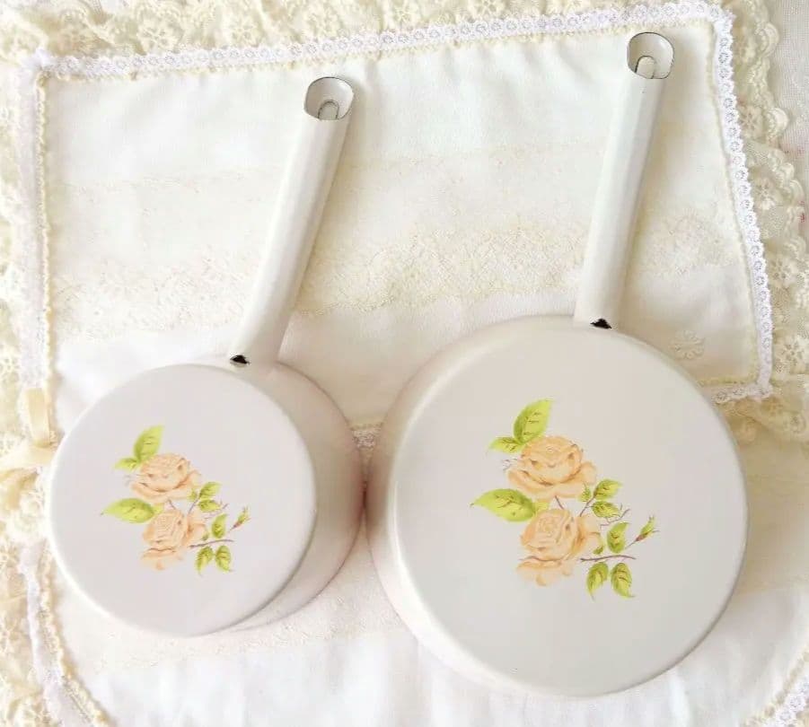 旧イマン　ダイアナローズ　AW　フライパンとミルクパン　マニーローズ