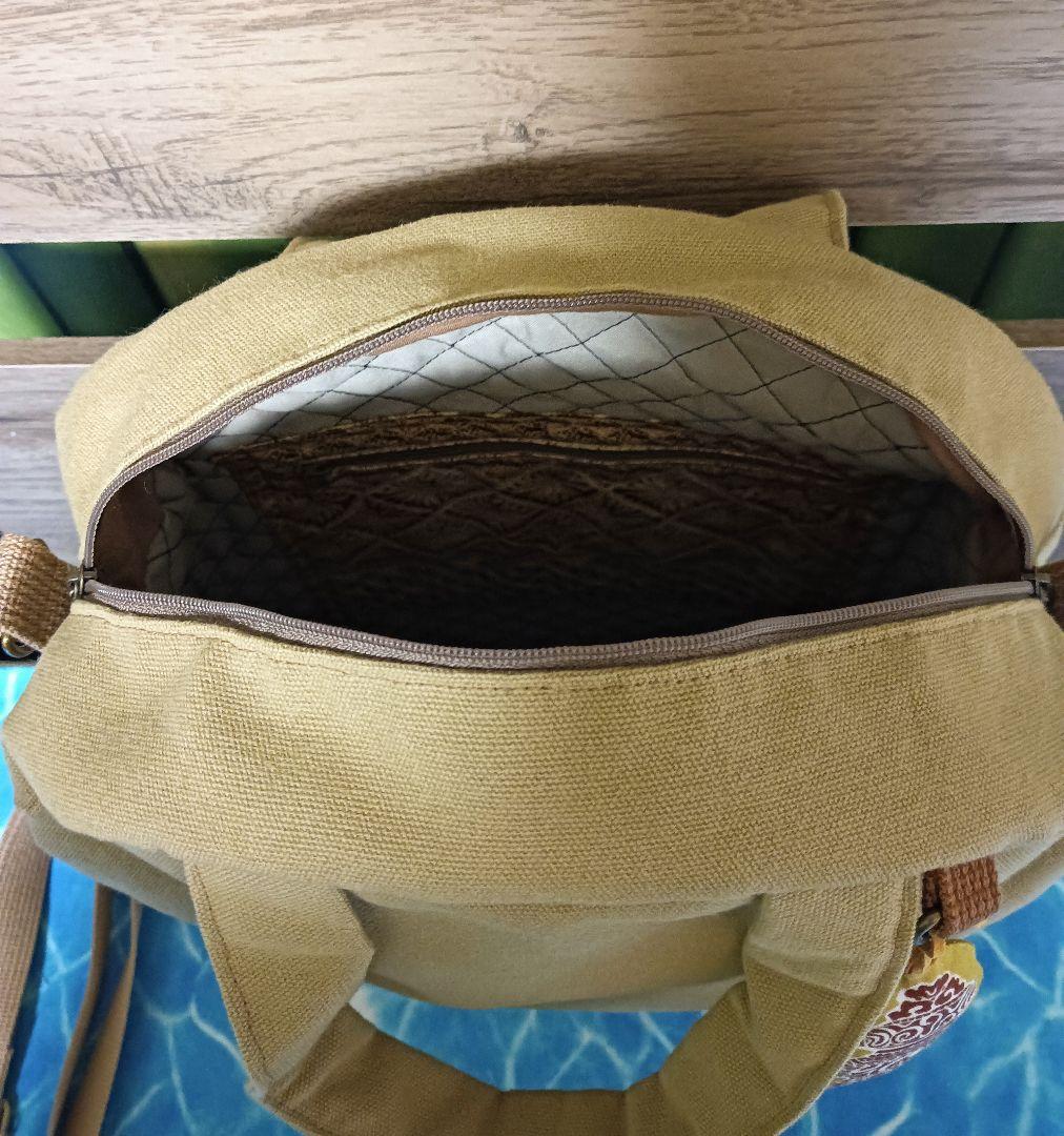 遮光器土偶　ショルダーバッグ　ハンドメイド　亀ヶ岡遺跡　しゃこちゃん