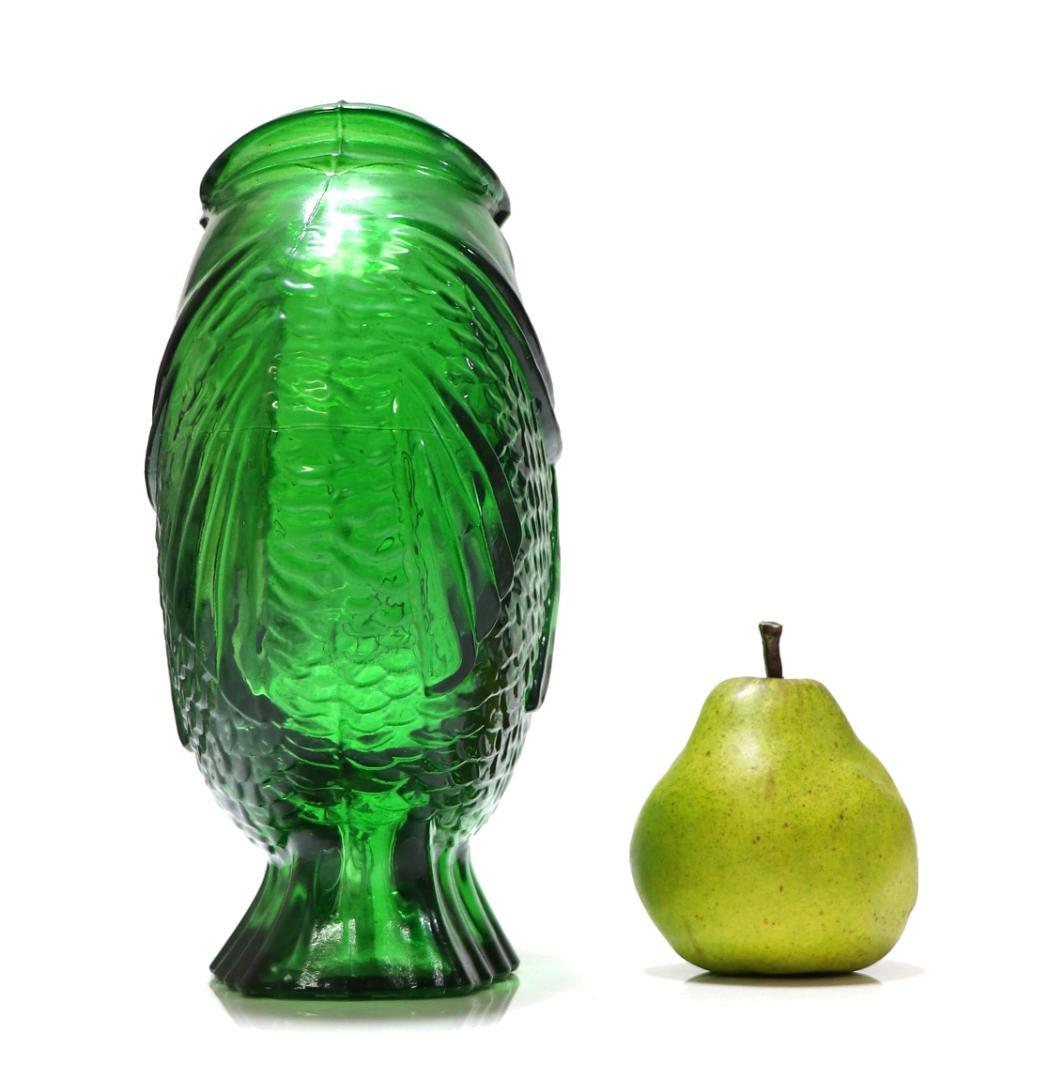 オールド・バカラ 超希少 1889年 パリ万国博覧会試作品 緑硝子 大型花瓶 魚