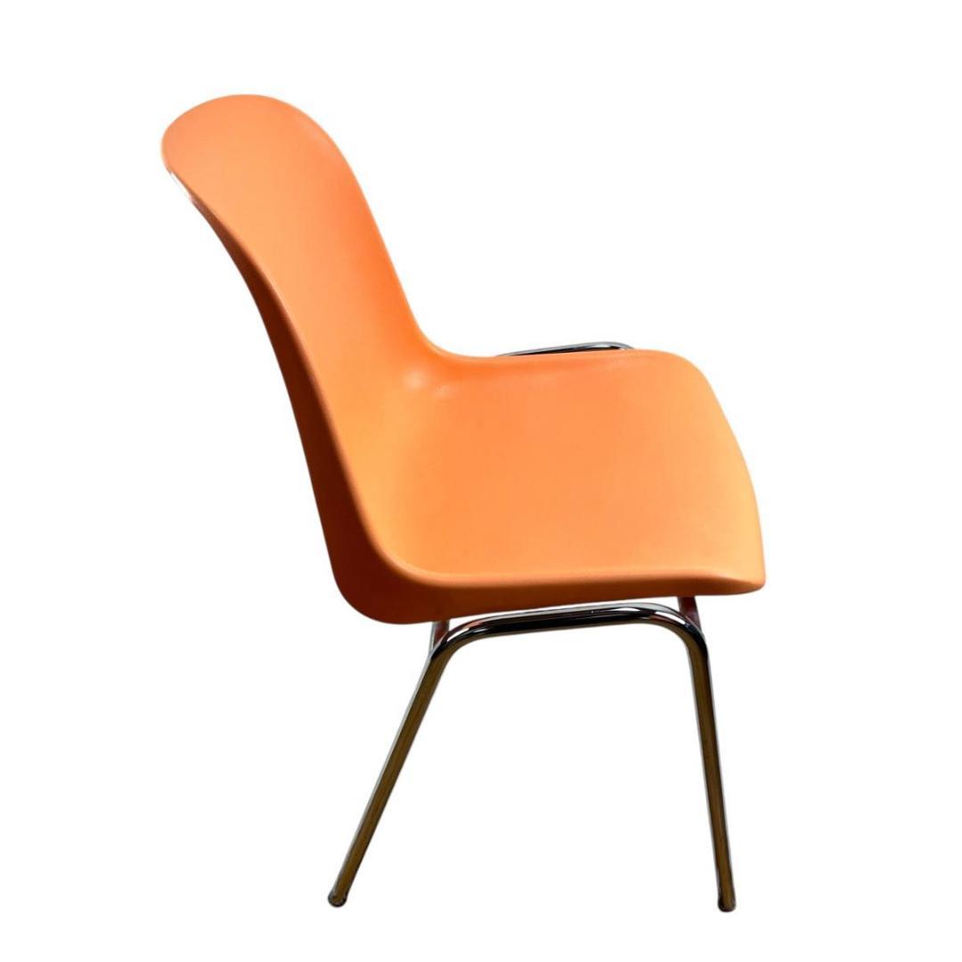 【イタリア製】MOD ELENA スタッキングチェア 3脚セット オレンジ