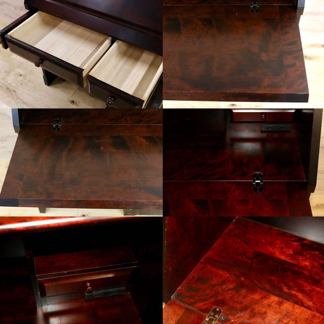 GMIS29○北海道民芸家具 ライティングビューロー デスク 学習机 勉強机