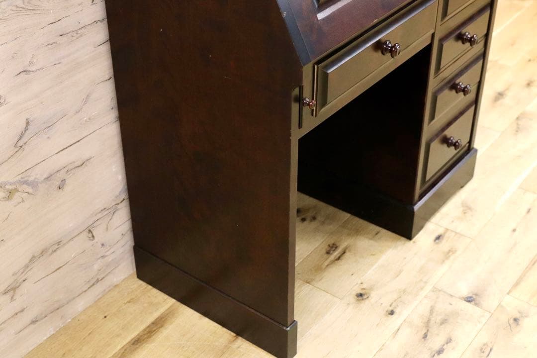 GMIS29○北海道民芸家具 ライティングビューロー デスク 学習机 勉強机