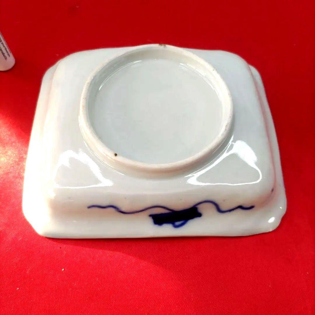 有田焼　伊万里焼　古伊万里　金彩　色絵　小皿　角皿　長角皿　5客セット　②