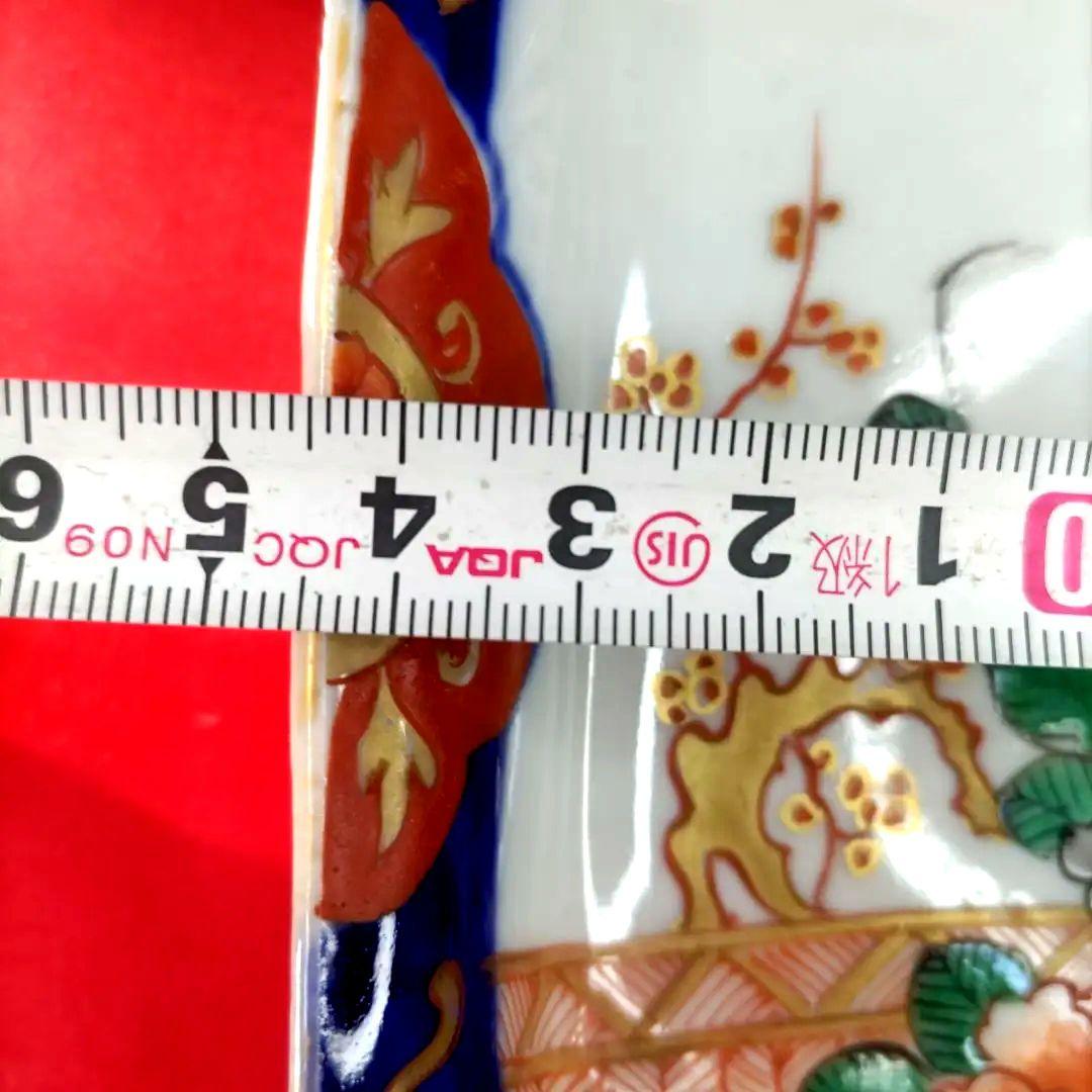 有田焼　伊万里焼　古伊万里　金彩　色絵　小皿　角皿　長角皿　5客セット　②