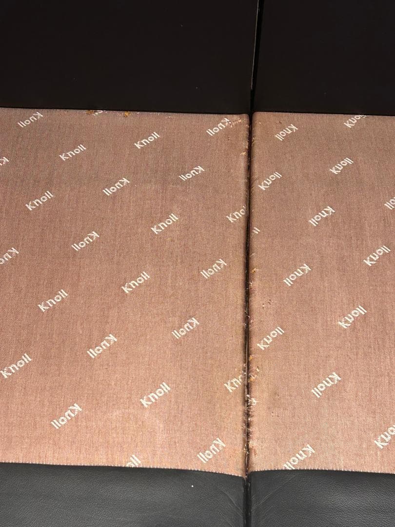 【高級名作】♥Knoll（ノル）本革 3人掛けソファ ブラック