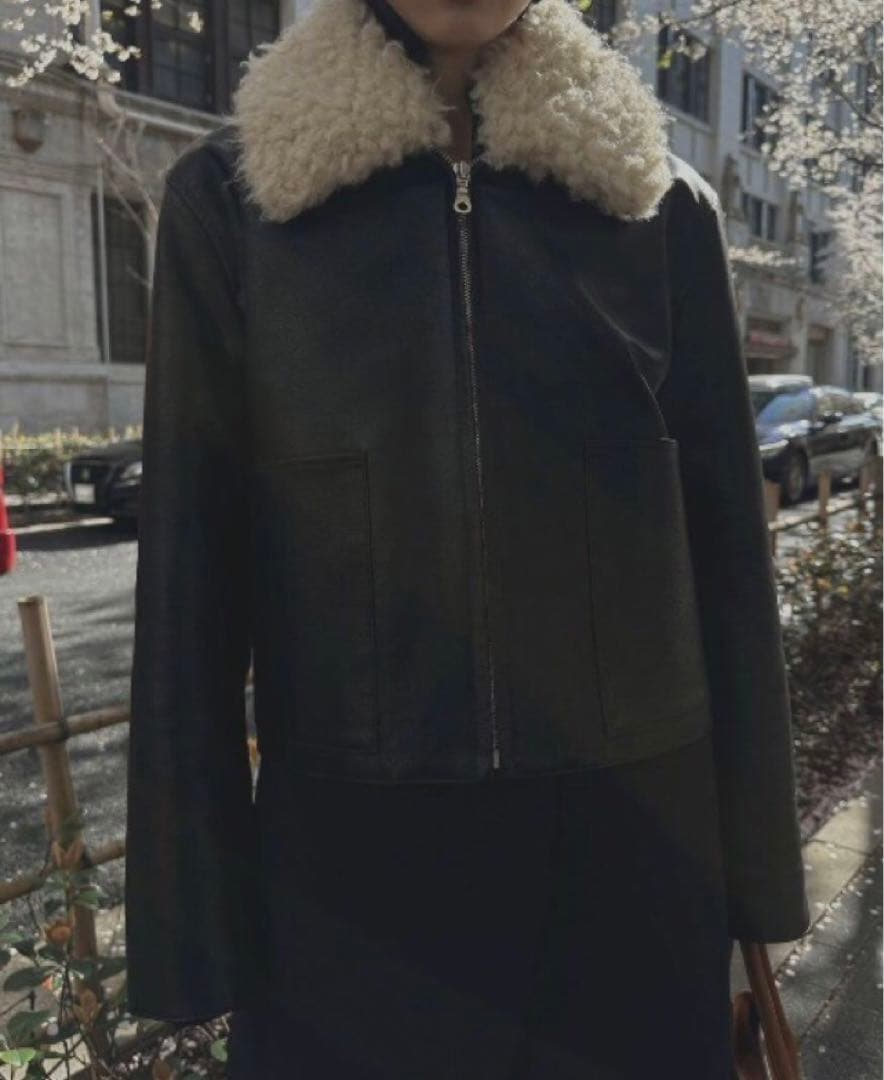 ジャケット・アウター 2WAY COMPACT SYNTHETIC LEATHER JACKET