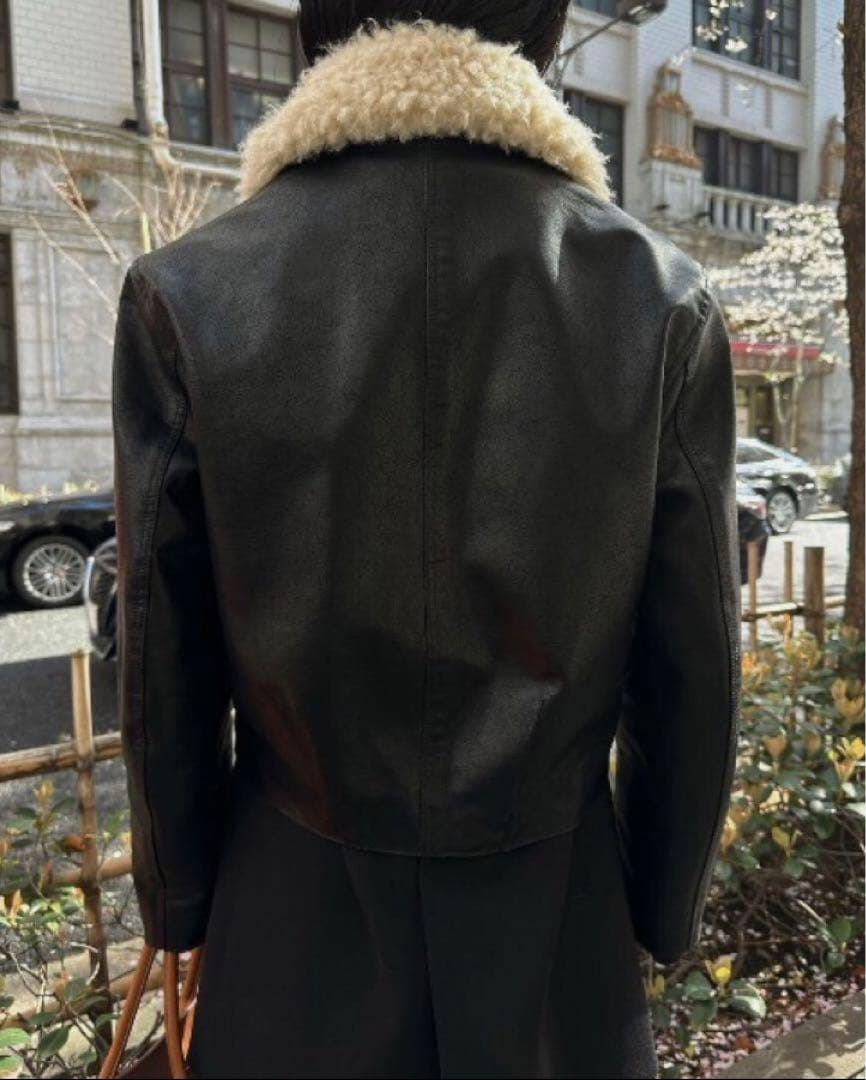 ジャケット・アウター 2WAY COMPACT SYNTHETIC LEATHER JACKET