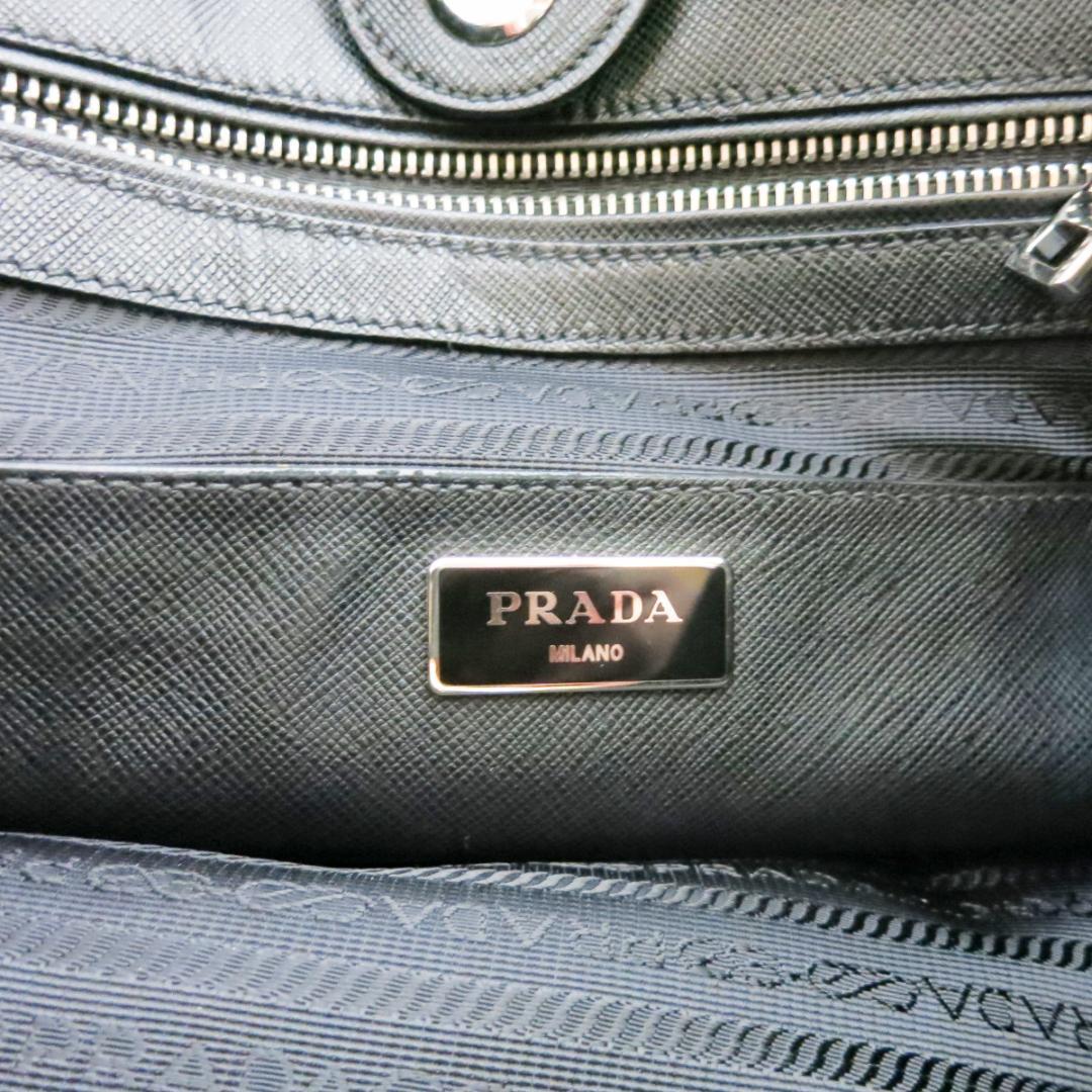 PRADA プラダ レザートートバッグ 　サフィアーノ　ブラック