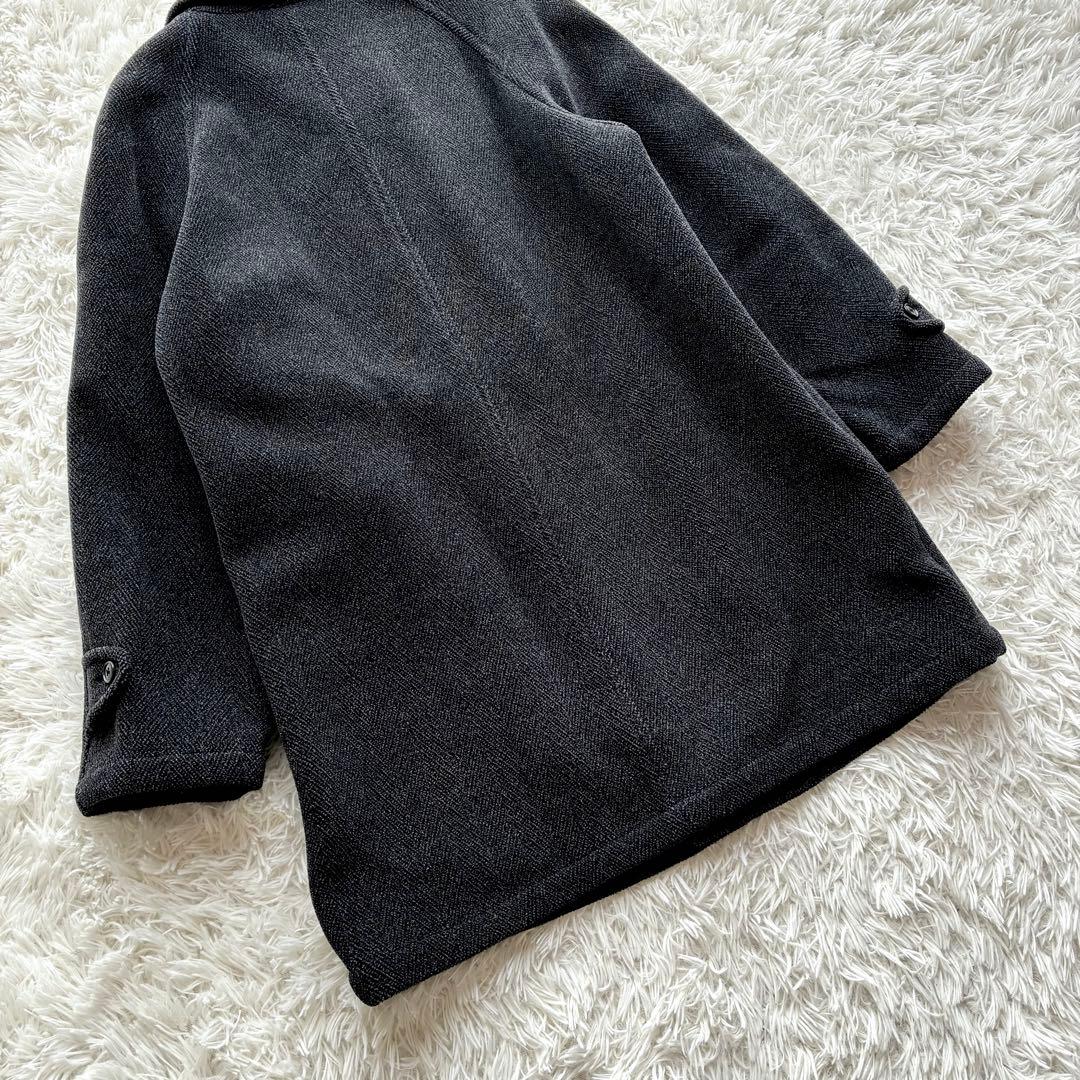 【美品✨XL】J.PRESS ステンカラー コート ヘリンボーン グレー
