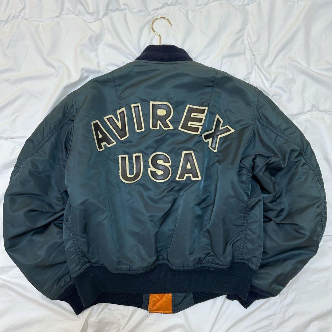 AVIREX アヴィレックス アーチロゴ 胸タグ MA-1 フライトジャケット