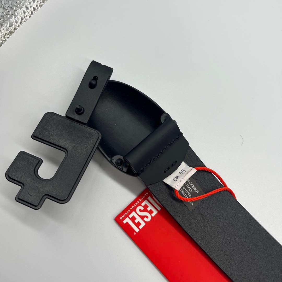 新品未使用 タグ付き ディーゼル DIESEL メンズ ベルト ブラック系