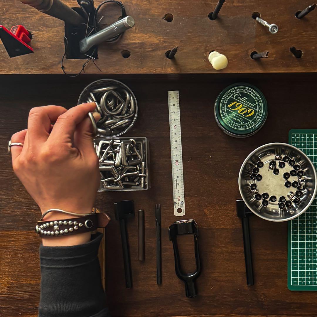 スタッズブレス　クロコダイル　freeサイズ