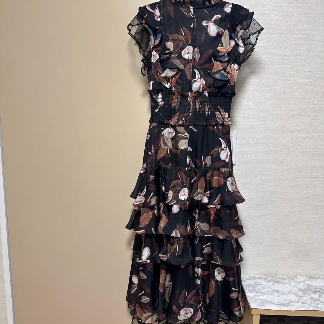 ERUKEI フラワープリント フリルドレス最終値下げ