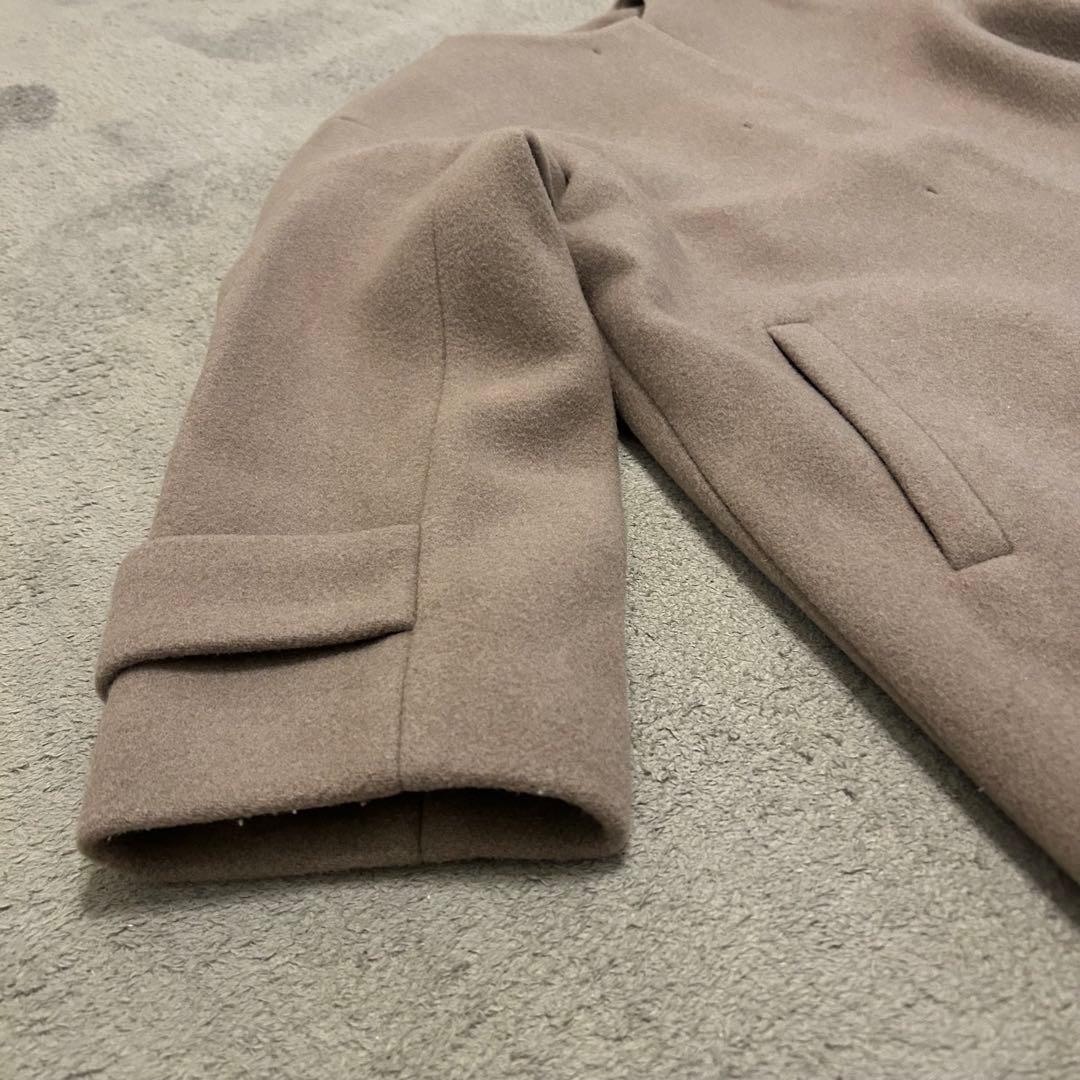 【美品】グリーンレーベルリラクシング定価35,200円23AWノーカラーコート