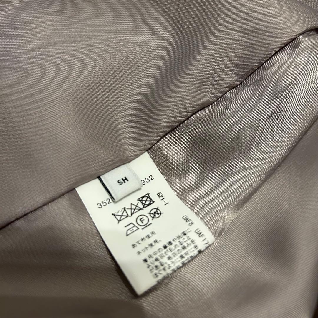 【美品】グリーンレーベルリラクシング定価35,200円23AWノーカラーコート