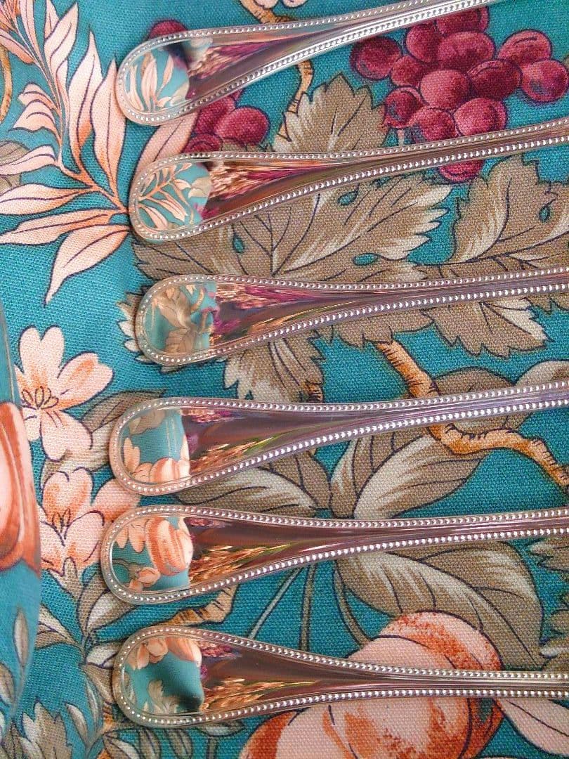 クリストフル パール コーヒースプーン6本 ケーキフォーク6本 合計12点