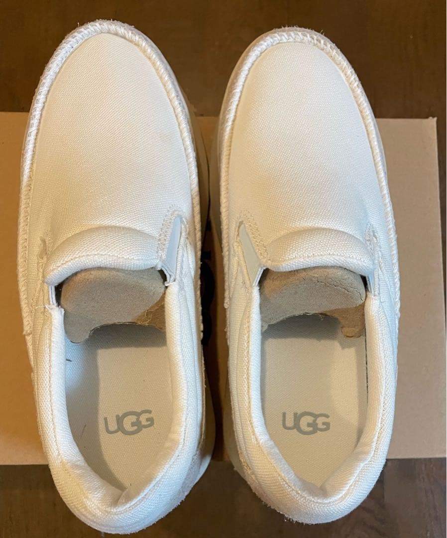 UGG プラットフォームスニーカー ホワイト/ベージュ