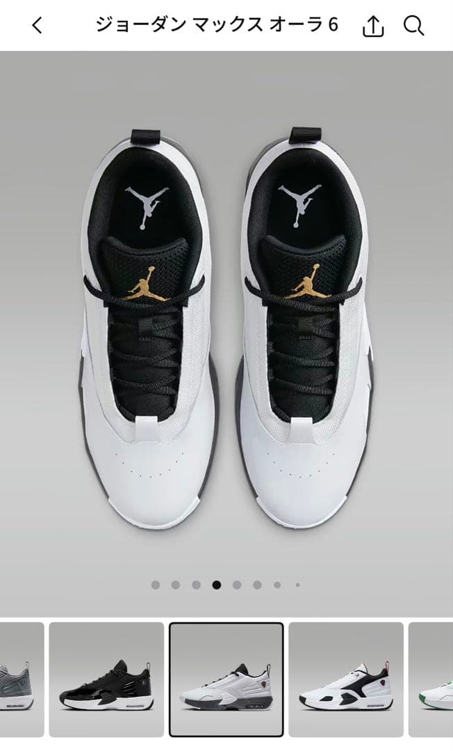 Jordan マックスオーラ6 ホワイト