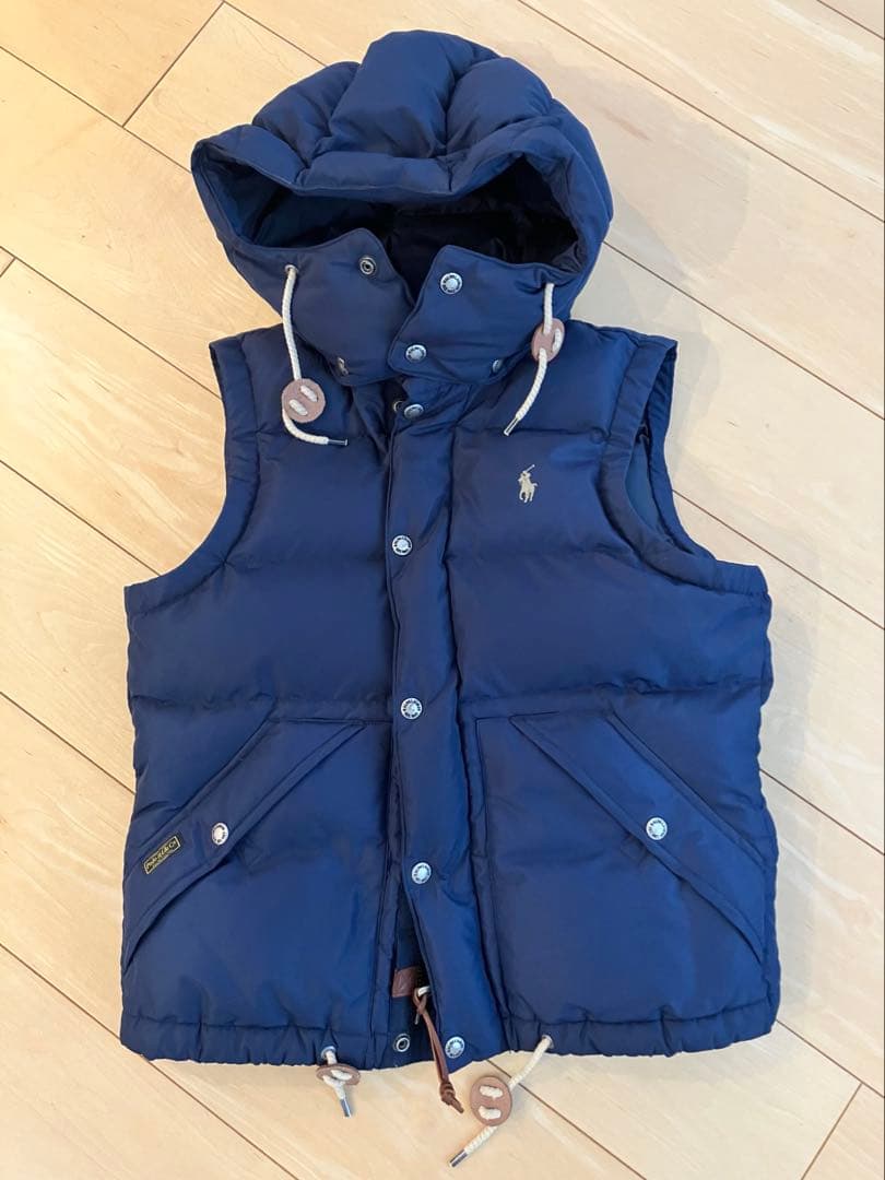 POLO ポロラルフローレンネイビー ダウンベスト　Sサイズ