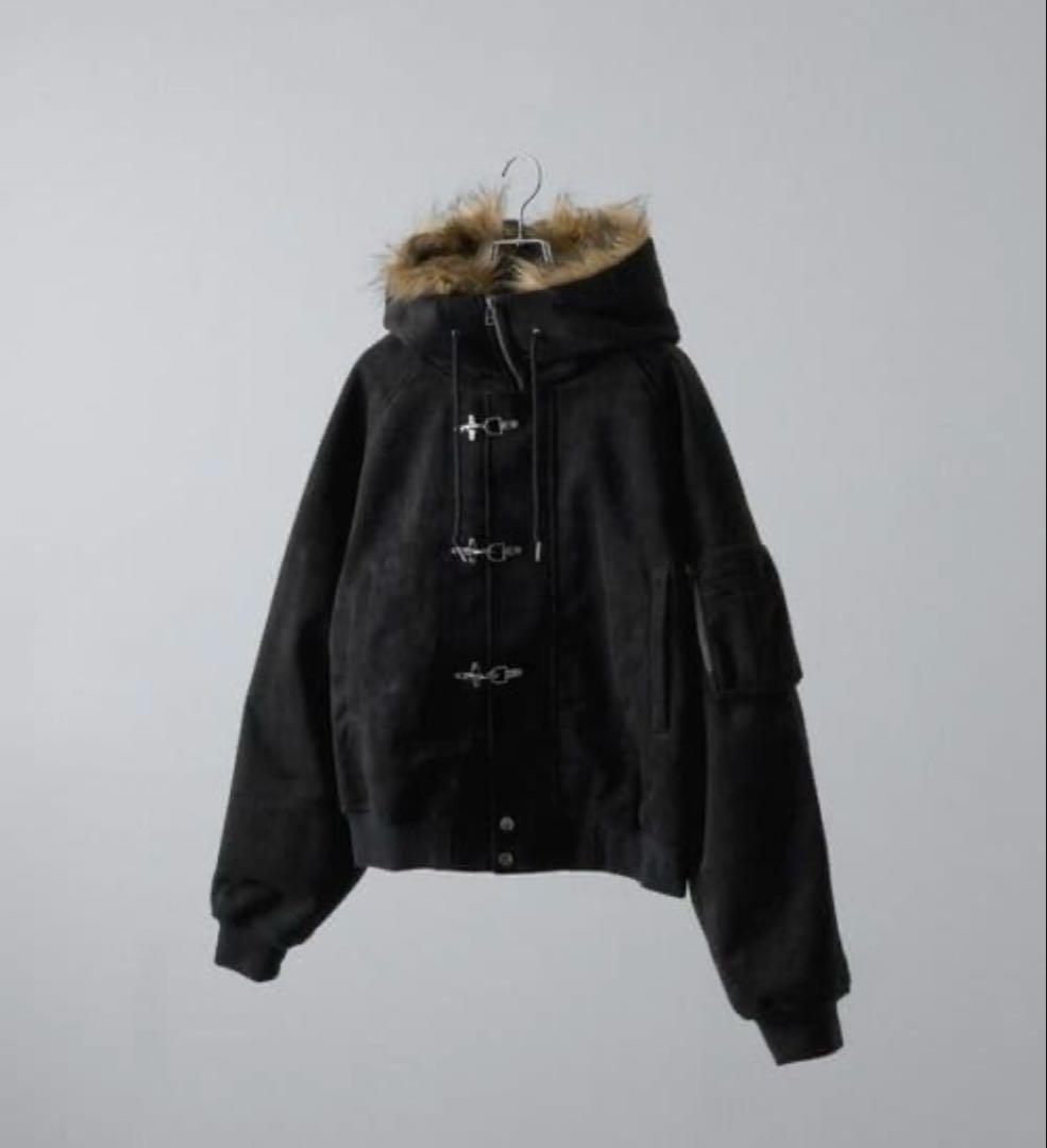 【CLEL】 N-2B ファイヤーマンテックフェード フライトジャケット 黒 M