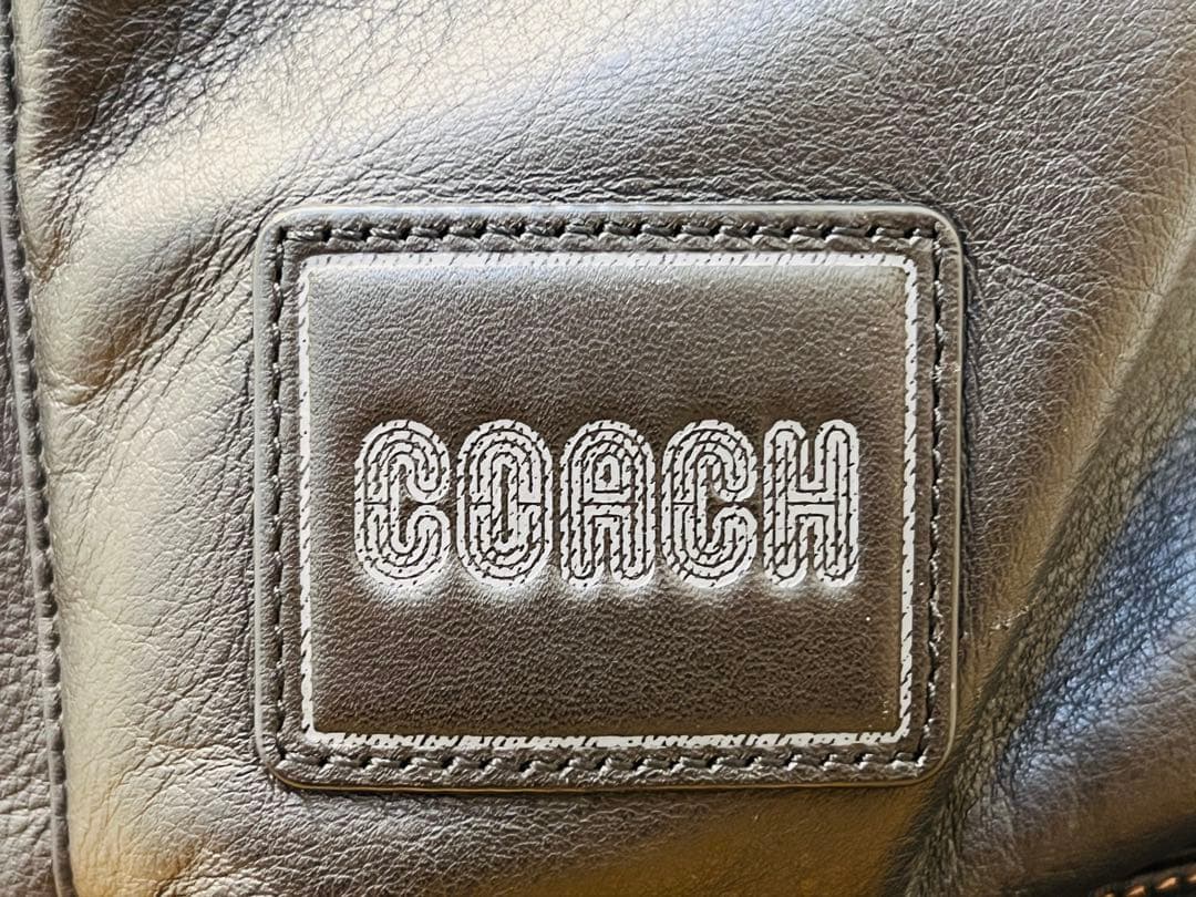 ◆COACH コーチ リュック バックパック レザー ブラック 保管品◆