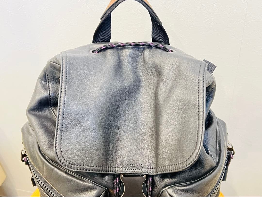 ◆COACH コーチ リュック バックパック レザー ブラック 保管品◆