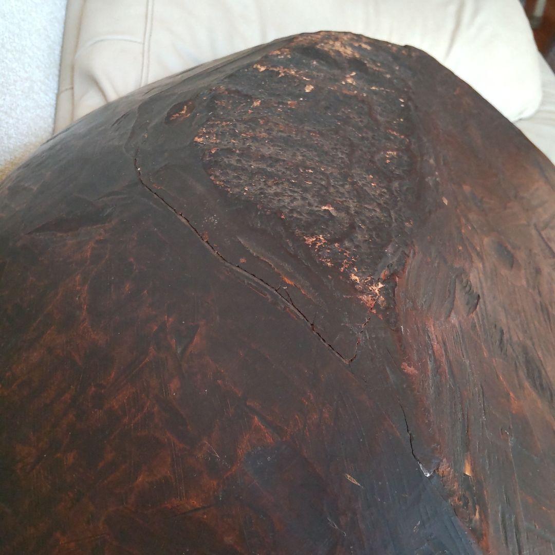 超巨大こね鉢 91㎝くり抜き木鉢 イベントや展示などにも たのメル便