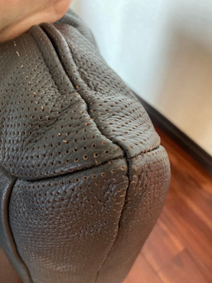 ケルヴィンジョルマーニ レザークッション セット　ブラウン