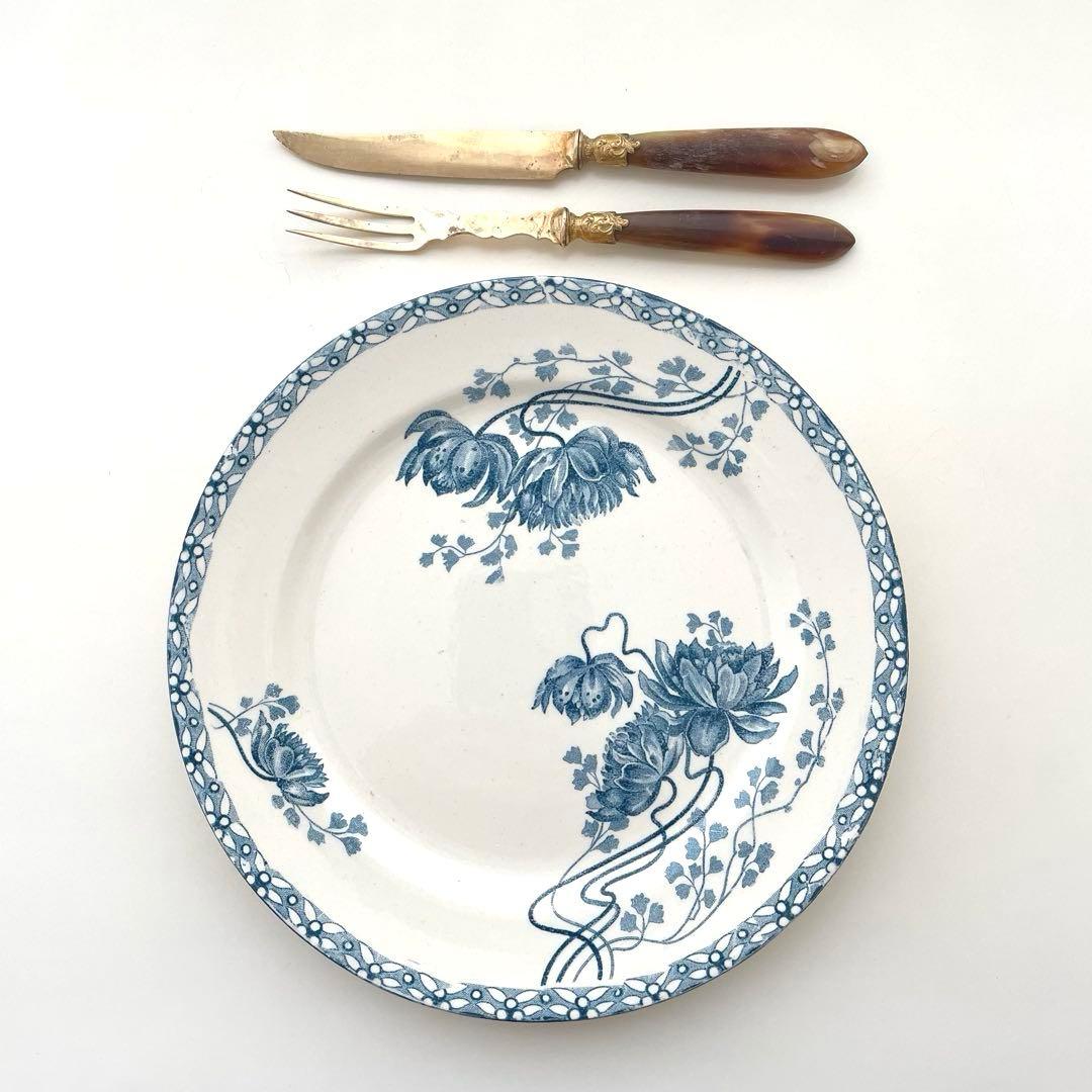 フランスアンティーク デザートフォーク&ナイフ6本セット