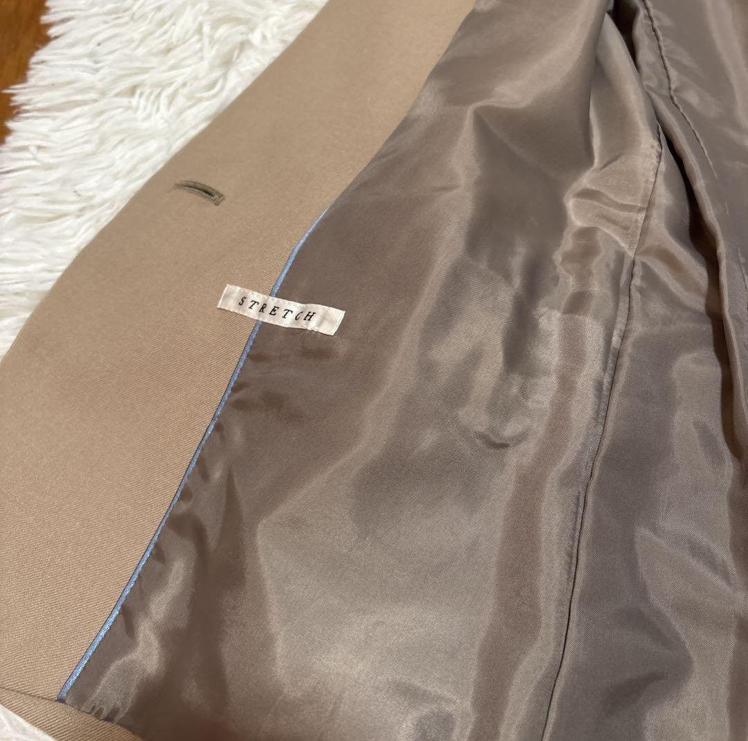 ANCHOR WOMAN ストレッチスーツセットアップ ベージュ