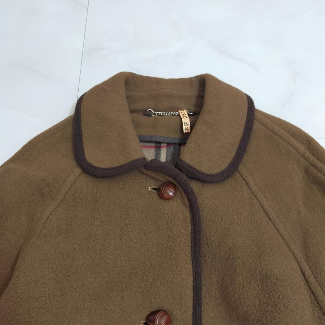 バーバリーズ Burberrys ウール　ダブルフェイス ダッフルコート　くるみ