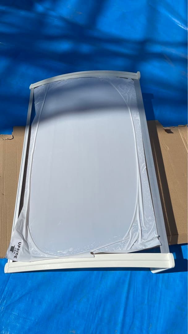 2セット　ひさし　玄関 勝手口 自転車置き場 屋根 ボード 70x120cm