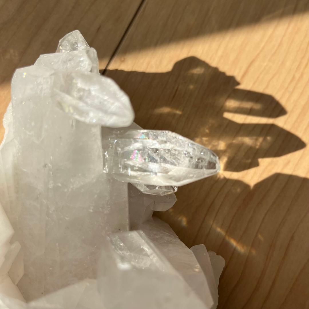 アーカンソー水晶　クラスター　天然石　原石　パワーストーン　大型約1.9キロ希少