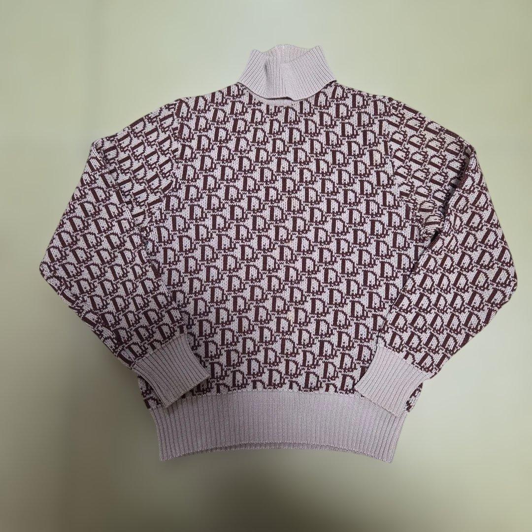 稀少 ミスディオール クリスチャンディオール トロッター 総柄 ニット レア