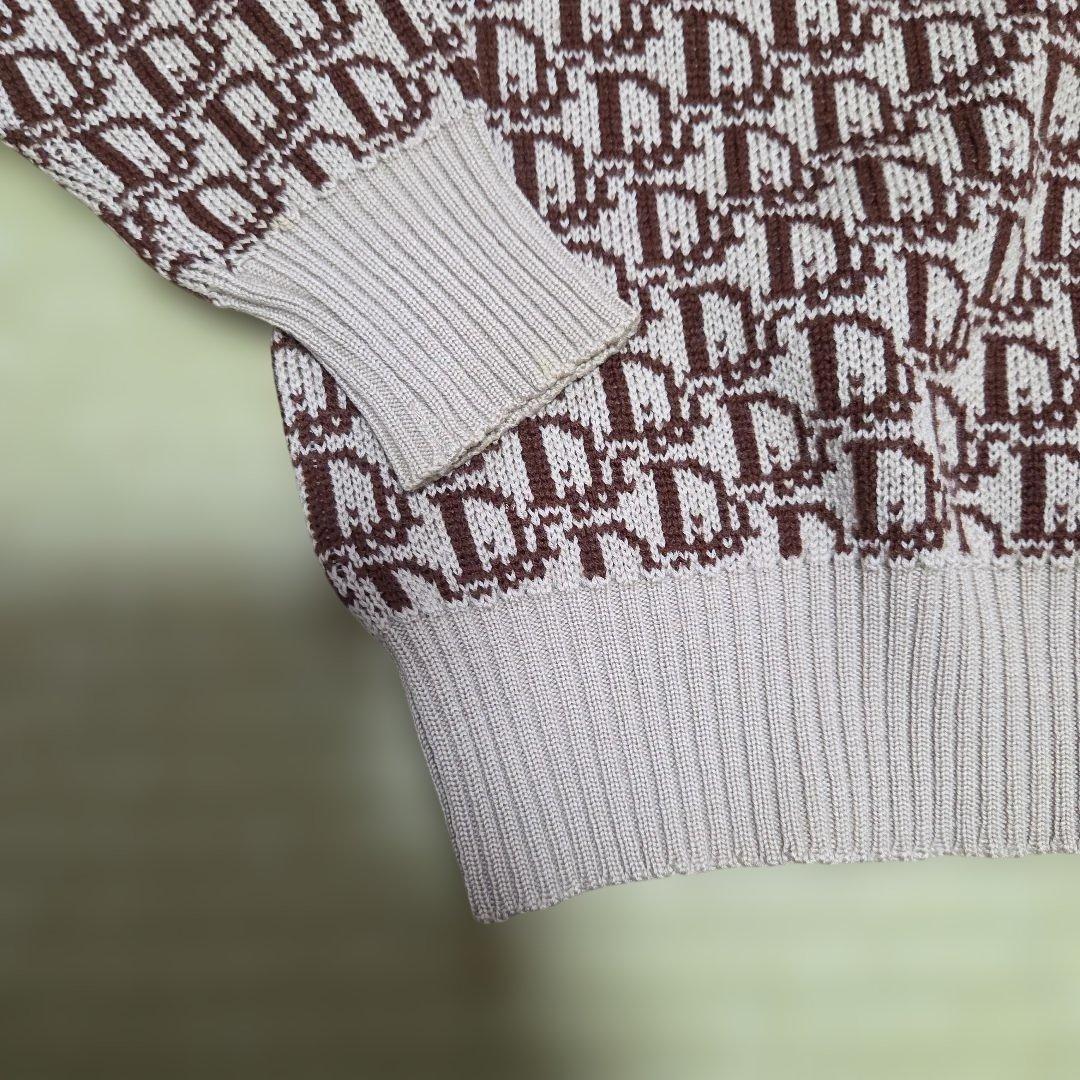 稀少 ミスディオール クリスチャンディオール トロッター 総柄 ニット レア