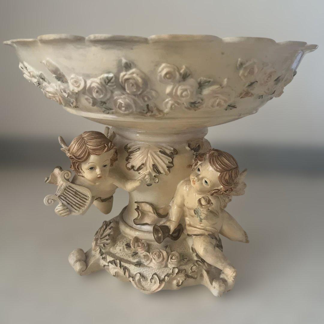 アンティーク 天使のミニサイドテーブル