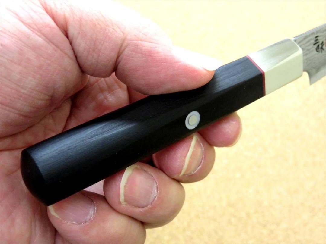 関の刃物 パーリングナイフ 90mm 三昧 ハイブリッドスプラッシュ ダマスカス