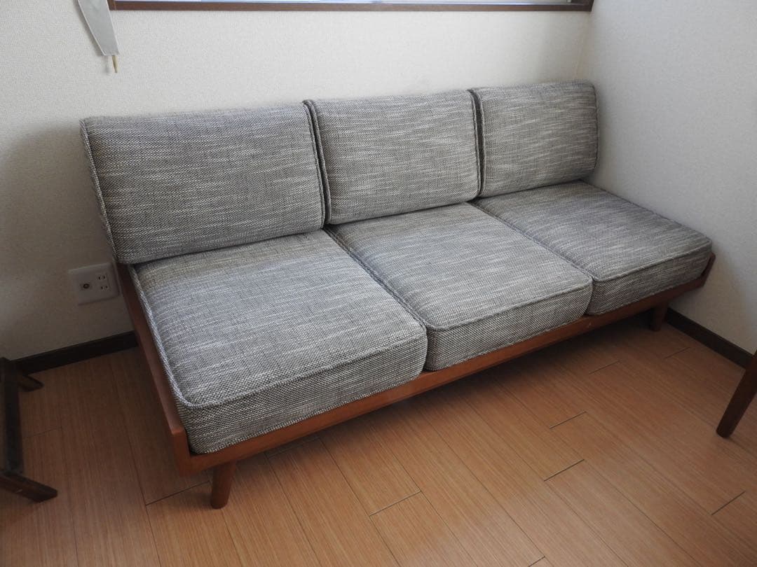 3人掛け　ソファ　unico ALBEROカバーリングソファ チークカラー