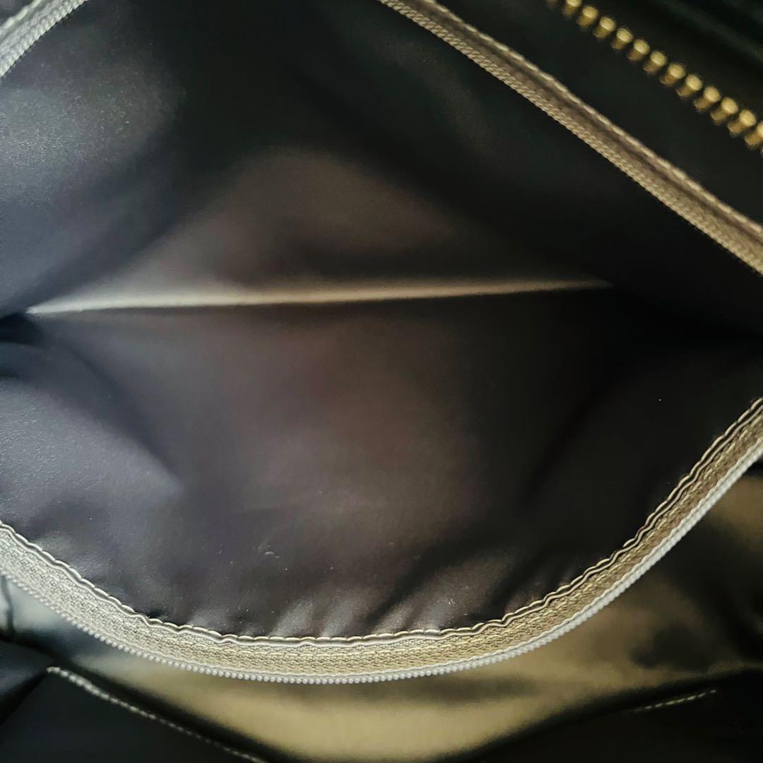 COACH コーチ トートバッグ メッシュ レザー ブラック