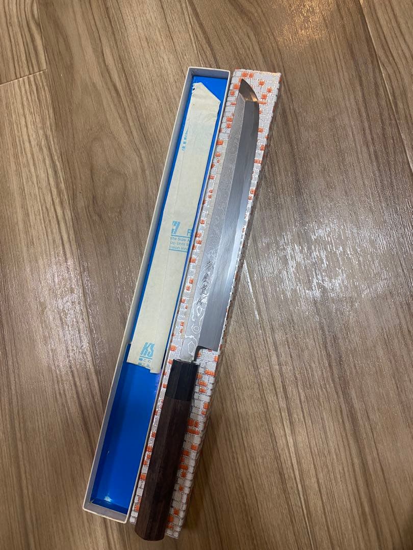 堺金重作　先丸　包丁　ダマスカス　8寸