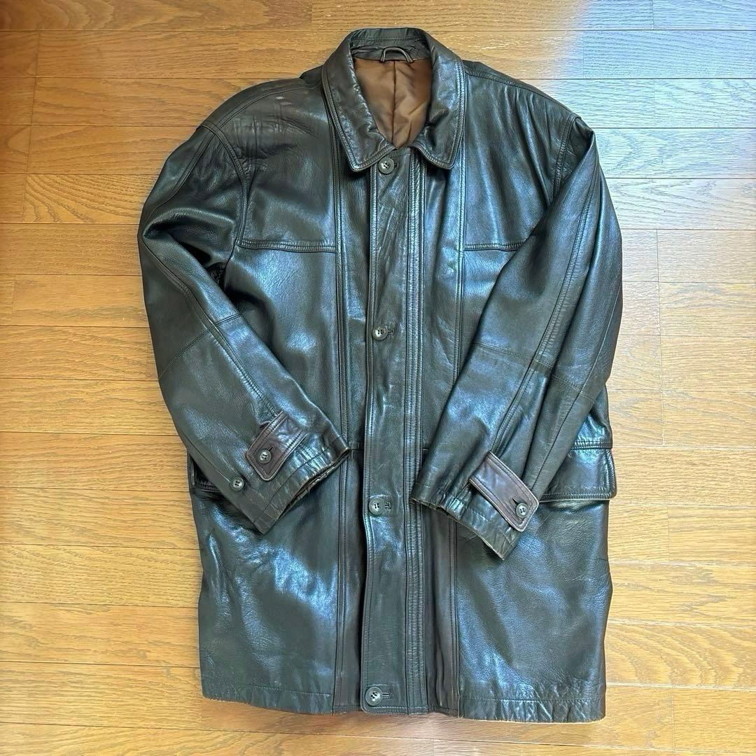 ラム革ハーフコート