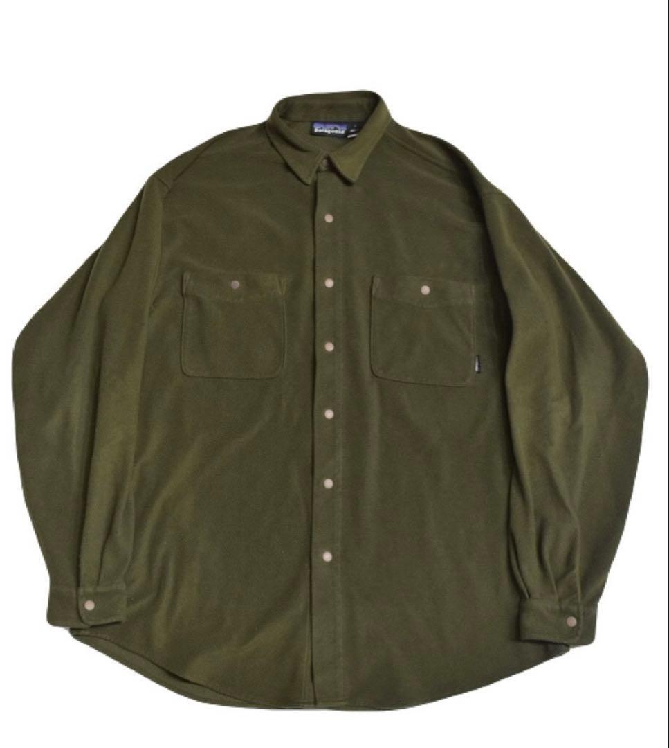 廃盤　patagonia シンチラフリースシャツ M グリーン USA製