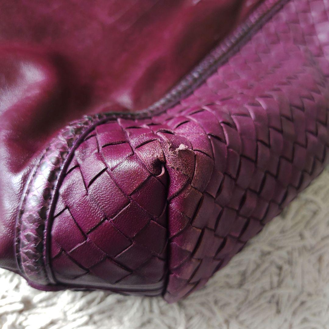 BOTTEGA VENETA ボッテガヴェネタトートバッグ　パープル　レザー