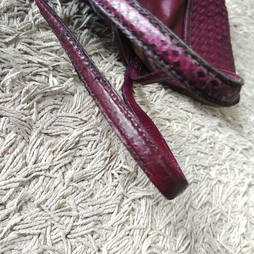 BOTTEGA VENETA ボッテガヴェネタトートバッグ　パープル　レザー