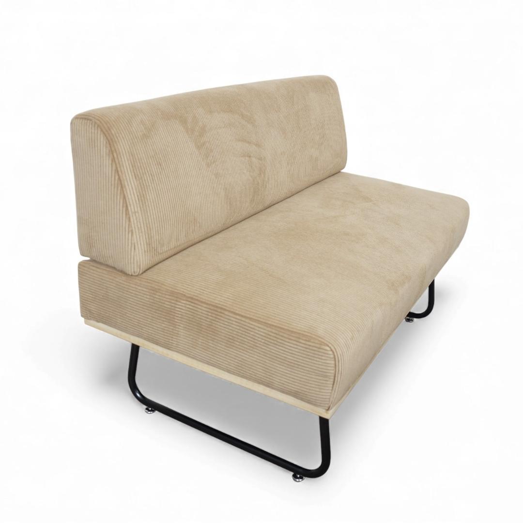 送料無料【新品】幅105cm コーデュロイアイアン脚 北欧 モダン